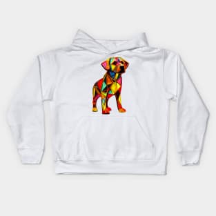 Geometric Dog Kids Hoodie